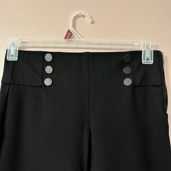 Zara Pullon High Midrise Black Skinny Pants Womens Size  L - Picture 2 of 5